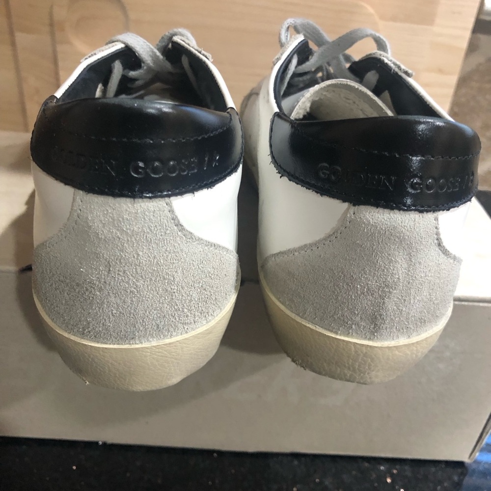 Golden Goose Super-Star Classic White/Ice/Black Sneakers Sz 37 NIB - Picture 4 of 7